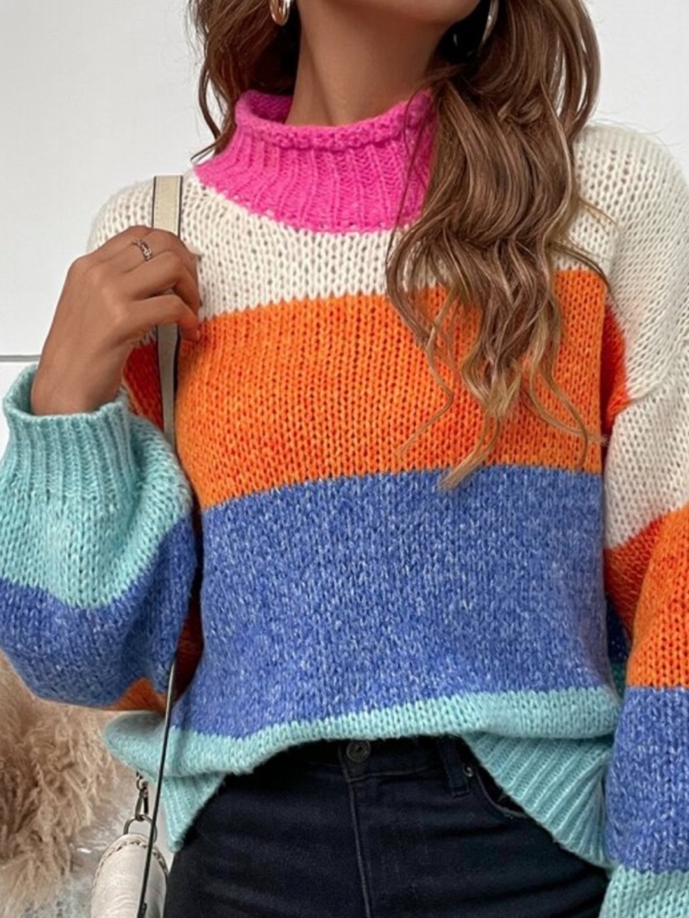 Color Block Sweater - Picture 12 of 13